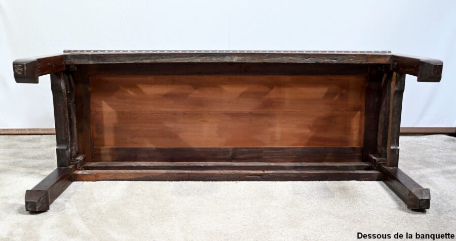 Petite Banquette Indochinoise en Palissandre – Fin XIXe – Image 30