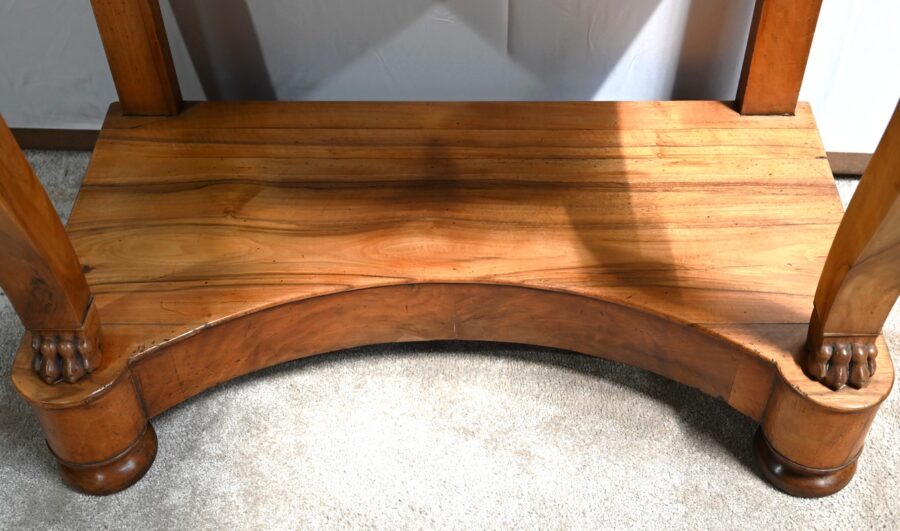 Petite Console de Propriété en Noyer, époque Restauration – Début XIXe – Image 13