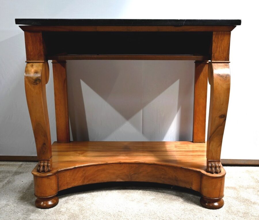 Petite Console de Propriété en Noyer, époque Restauration – Début XIXe – Image 19