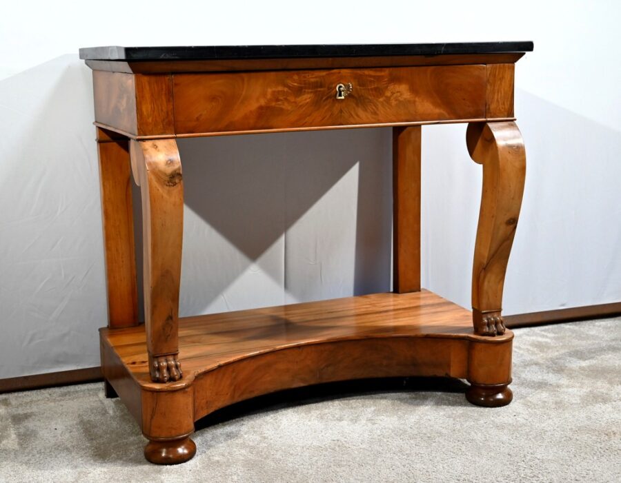Petite Console de Propriété en Noyer, époque Restauration – Début XIXe – Image 2