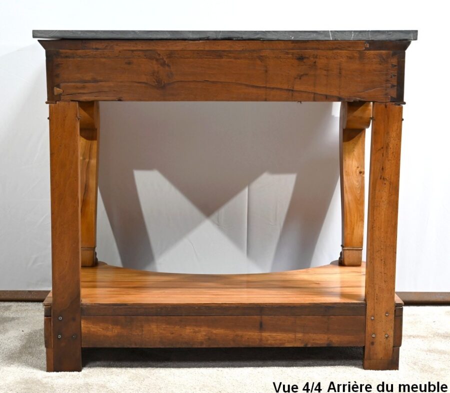 Petite Console de Propriété en Noyer, époque Restauration – Début XIXe – Image 26