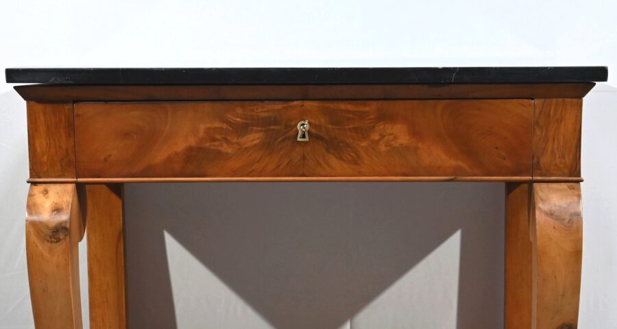 Petite Console de Propriété en Noyer, époque Restauration – Début XIXe – Image 8
