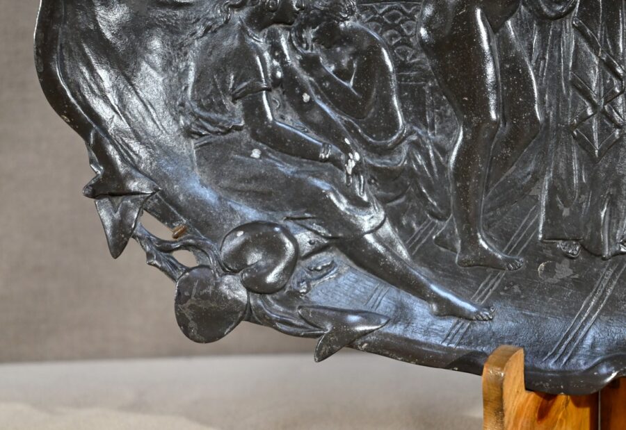 Plateau en Bronze « Un Marchand d’Esclaves », signé A.Moreau d’après V.Giraud – Fin XIXe – Image 11