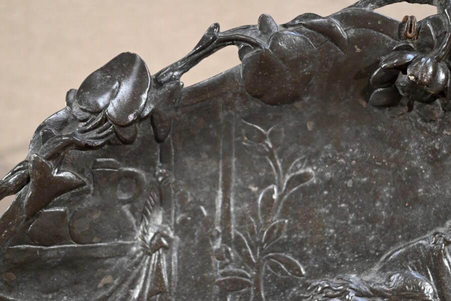 Plateau en Bronze « Un Marchand d’Esclaves », signé A.Moreau d’après V.Giraud – Fin XIXe – Image 12