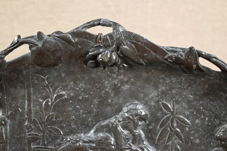 Plateau en Bronze « Un Marchand d’Esclaves », signé A.Moreau d’après V.Giraud – Fin XIXe – Image 13