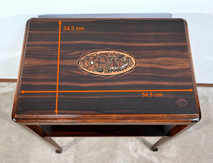 Table Desserte en Ébène, estampillée Majorelle - 1910 – Image 21