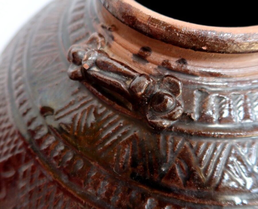 Important Vase pansu en Terre Cuite Vernissée - 1900 – Image 14
