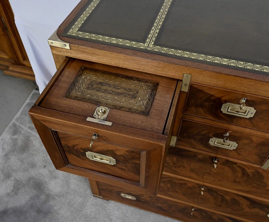 Rare Commode-Ecritoire, d'Officier de Bateau, Angleterre – 1ère partie XIXe – Image 12