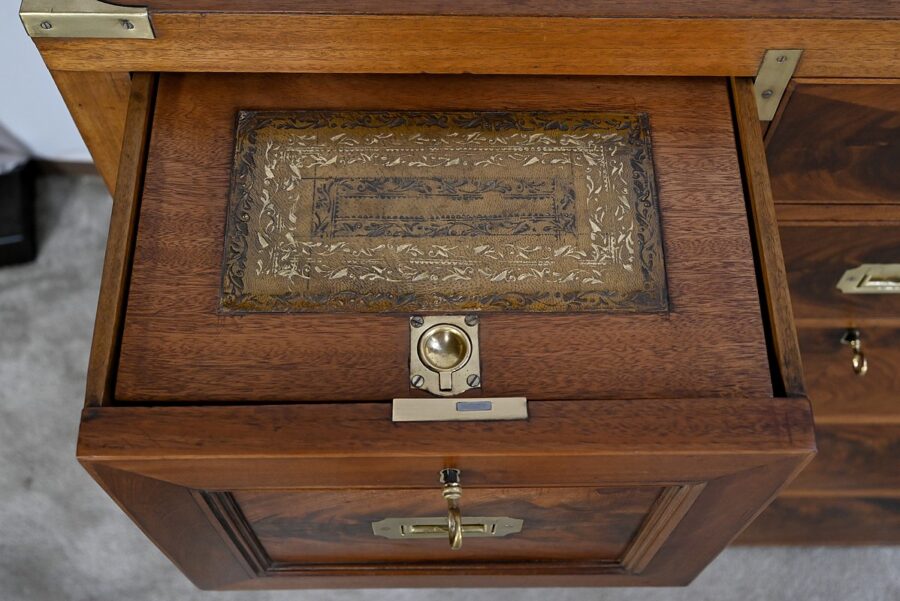 Rare Commode-Ecritoire, d'Officier de Bateau, Angleterre – 1ère partie XIXe – Image 13