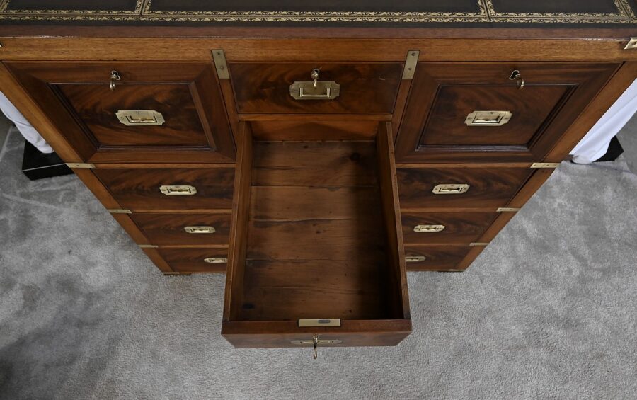 Rare Commode-Ecritoire, d'Officier de Bateau, Angleterre – 1ère partie XIXe – Image 17