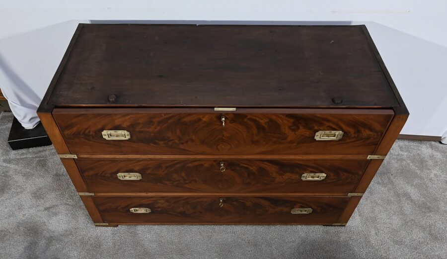 Rare Commode-Ecritoire, d'Officier de Bateau, Angleterre – 1ère partie XIXe – Image 31