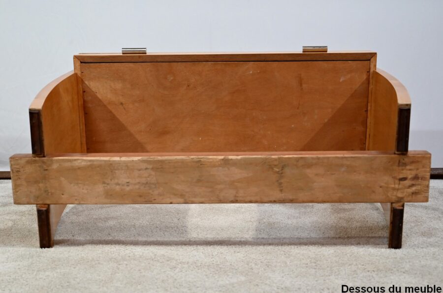 Console ou Petit Bureau en Sycomore, Art Déco – 1940 – Image 21