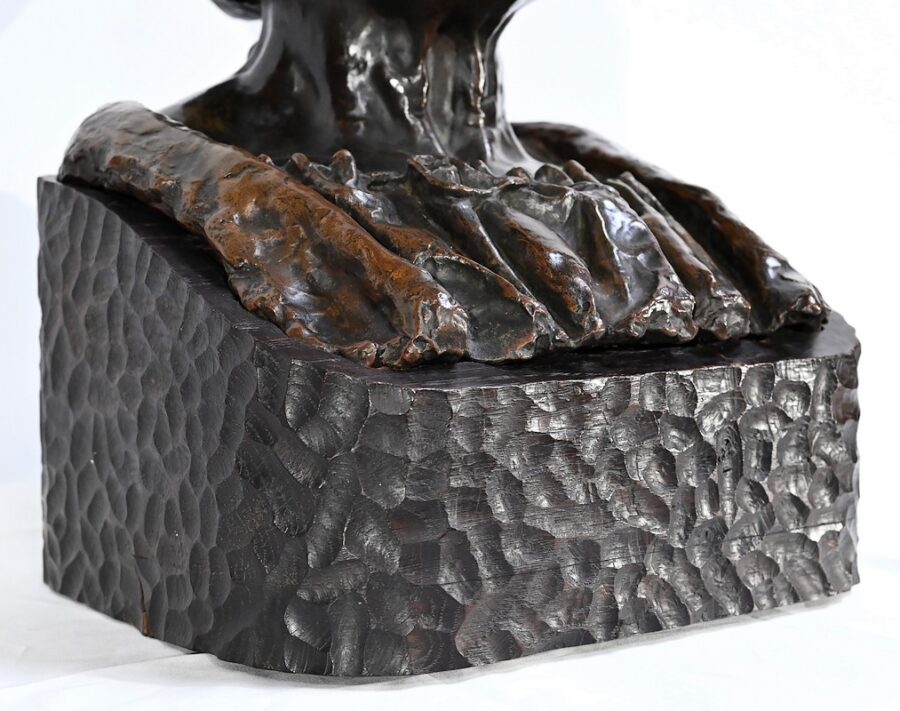 Important Buste de Bretonne en Bronze, signé G.Demée – Fin XIXe – Image 9