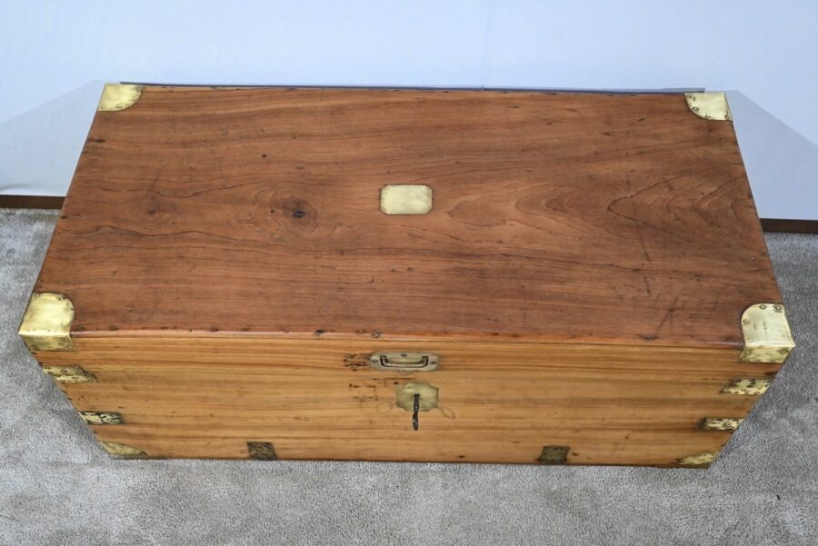 Importante Malle en Camphrier – Fin XIXe – Image 4