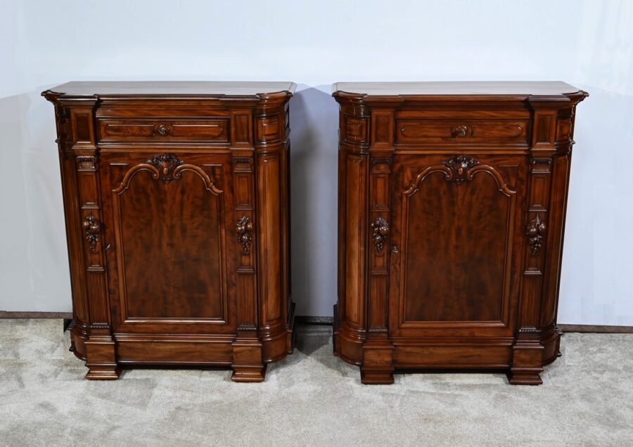 Rare Paire de Meubles d’Appui, style Napoléon III – 2ème partie XIXe