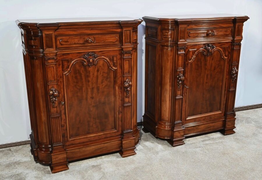 Rare Paire de Meubles d’Appui, style Napoléon III – 2ème partie XIXe – Image 3