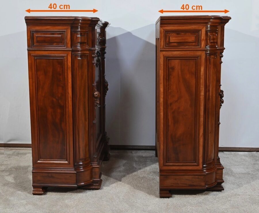 Rare Paire de Meubles d’Appui, style Napoléon III – 2ème partie XIXe – Image 29
