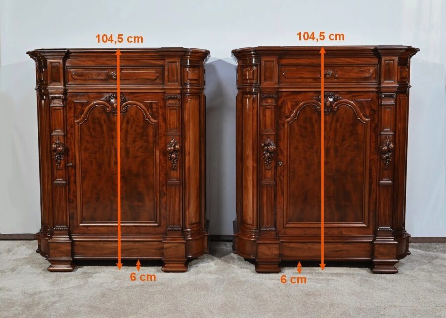 Rare Paire de Meubles d’Appui, style Napoléon III – 2ème partie XIXe – Image 30