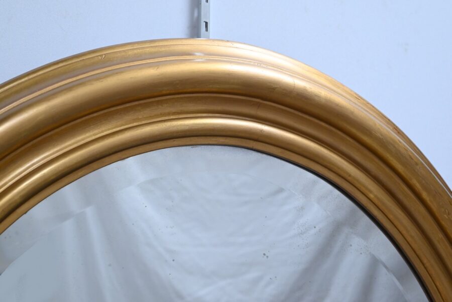 Rare Paire de Miroirs Ovales – Milieu XIXe – Image 8