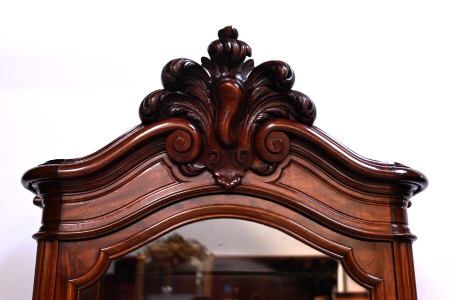 Rare Paire de Vitrines de Propriété en Acajou, style Napoléon III – 2ème partie du XIXe – Image 5