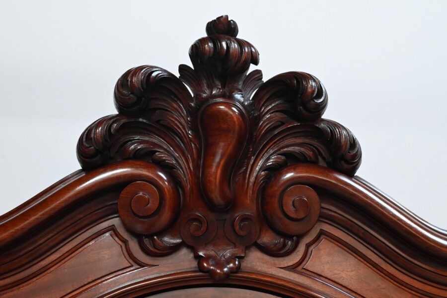 Rare Paire de Vitrines de Propriété en Acajou, style Napoléon III – 2ème partie du XIXe – Image 6
