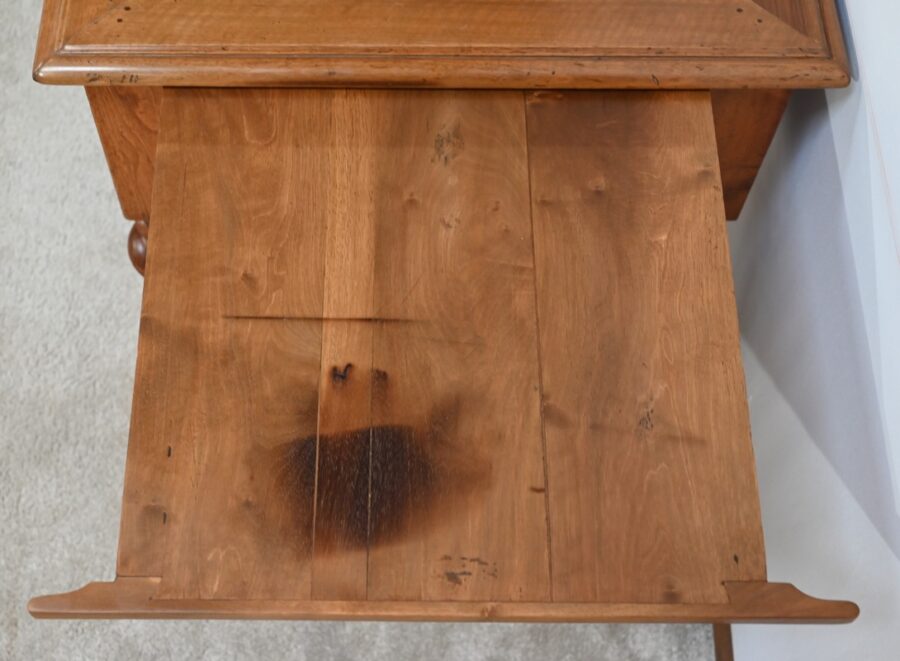 Petit Bureau en Noyer, style Louis XVI – Fin XIXe – Image 18