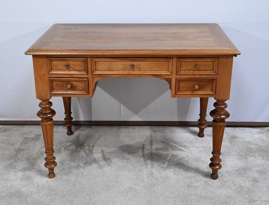 Petit Bureau en Noyer, style Louis XVI – Fin XIXe – Image 2