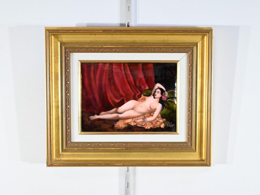 Tableau Émaillé d’après C. Jalabert, signé R.Bonhomme – 1950