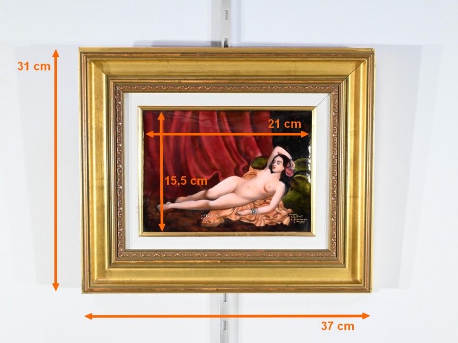 Tableau Émaillé d’après C. Jalabert, signé R.Bonhomme – 1950 – Image 13