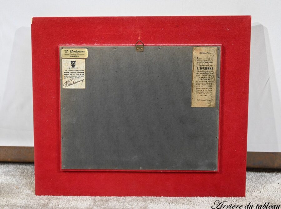 Tableau Émaillé d’après C. Jalabert, signé R.Bonhomme – 1950 – Image 14