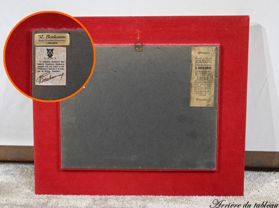 Tableau Émaillé d’après C. Jalabert, signé R.Bonhomme – 1950 – Image 15