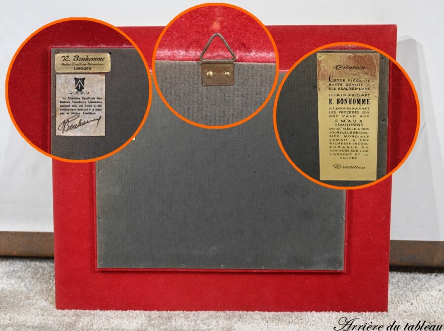 Tableau Émaillé d’après C. Jalabert, signé R.Bonhomme – 1950 – Image 17