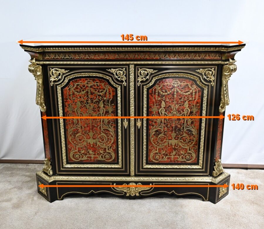 Buffet en Marqueterie « Boulle », époque Napoléon III – Milieu XIXe – Image 29