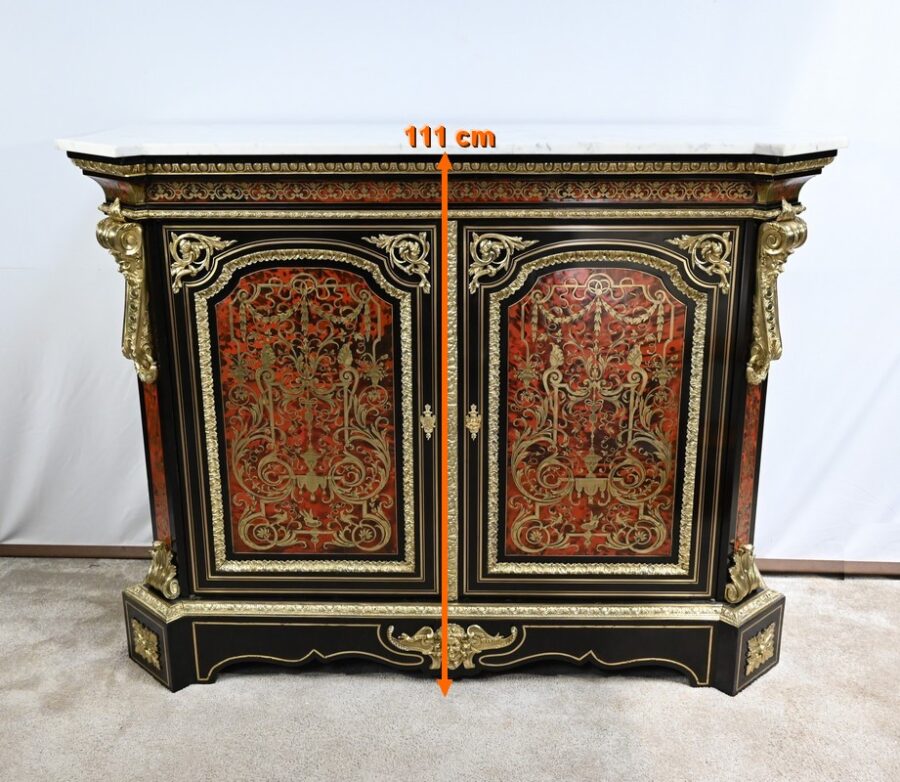 Buffet en Marqueterie « Boulle », époque Napoléon III – Milieu XIXe – Image 31