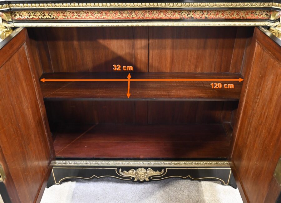 Buffet en Marqueterie « Boulle », époque Napoléon III – Milieu XIXe – Image 32