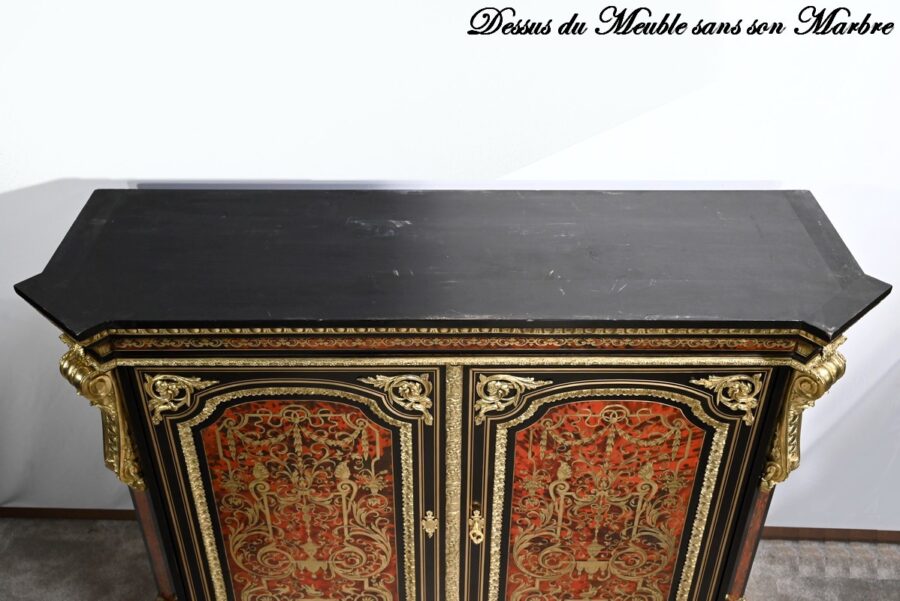 Buffet en Marqueterie « Boulle », époque Napoléon III – Milieu XIXe – Image 34