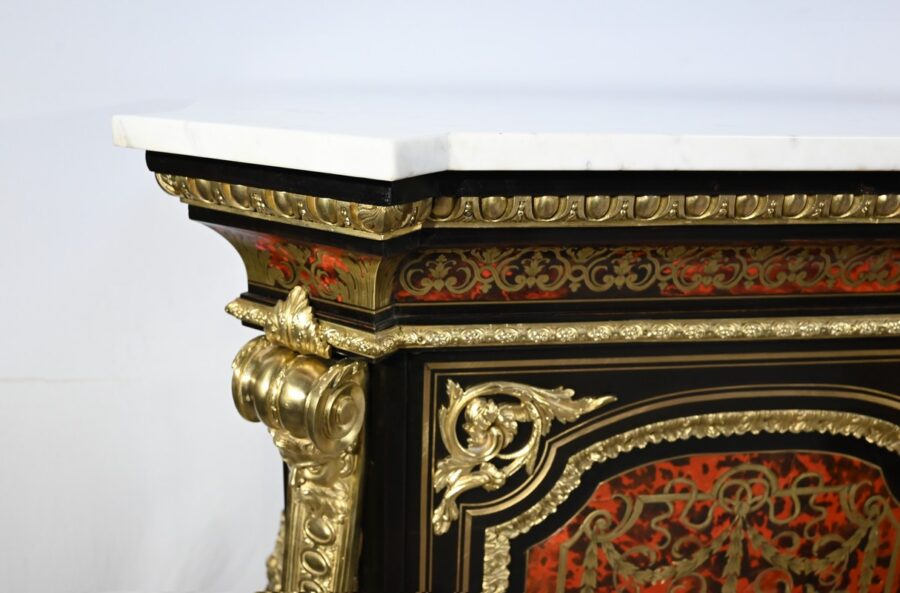 Buffet en Marqueterie « Boulle », époque Napoléon III – Milieu XIXe – Image 6