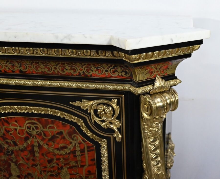 Buffet en Marqueterie « Boulle », époque Napoléon III – Milieu XIXe – Image 7