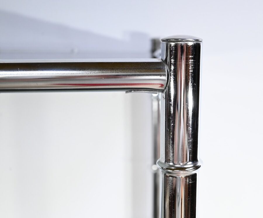 Étagère 5 Niveaux en Métal Chromé, esprit Bambou – 1970 – Image 7