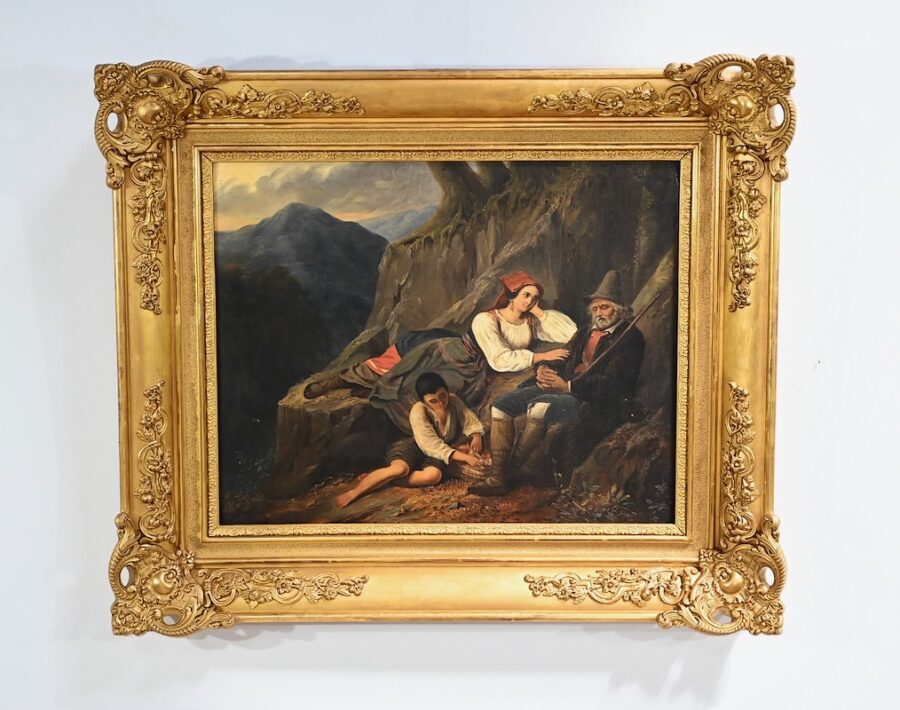 Huile sur Toile, École du XIXe siècle – Milieu XIXe