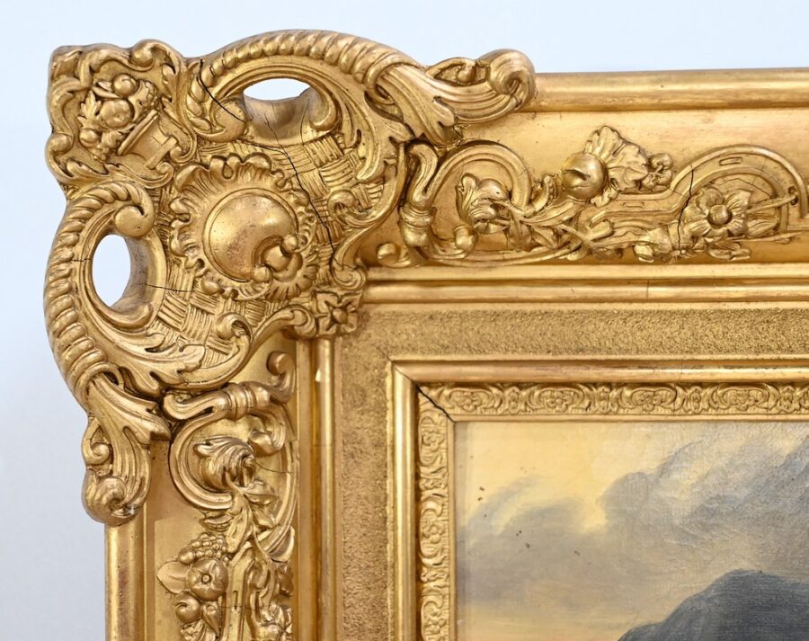 Huile sur Toile, École du XIXe siècle – Milieu XIXe – Image 10