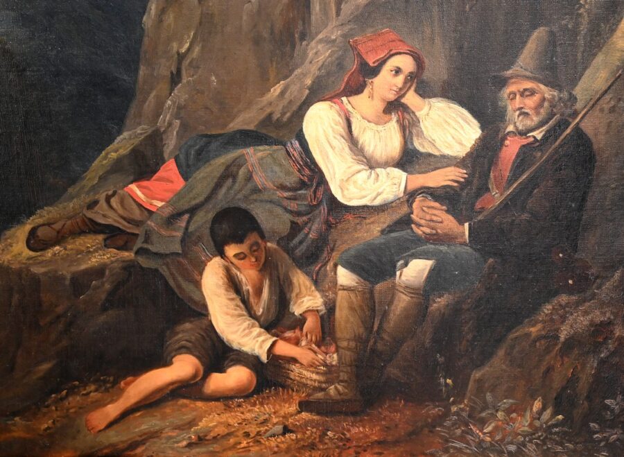 Huile sur Toile, École du XIXe siècle – Milieu XIXe – Image 5