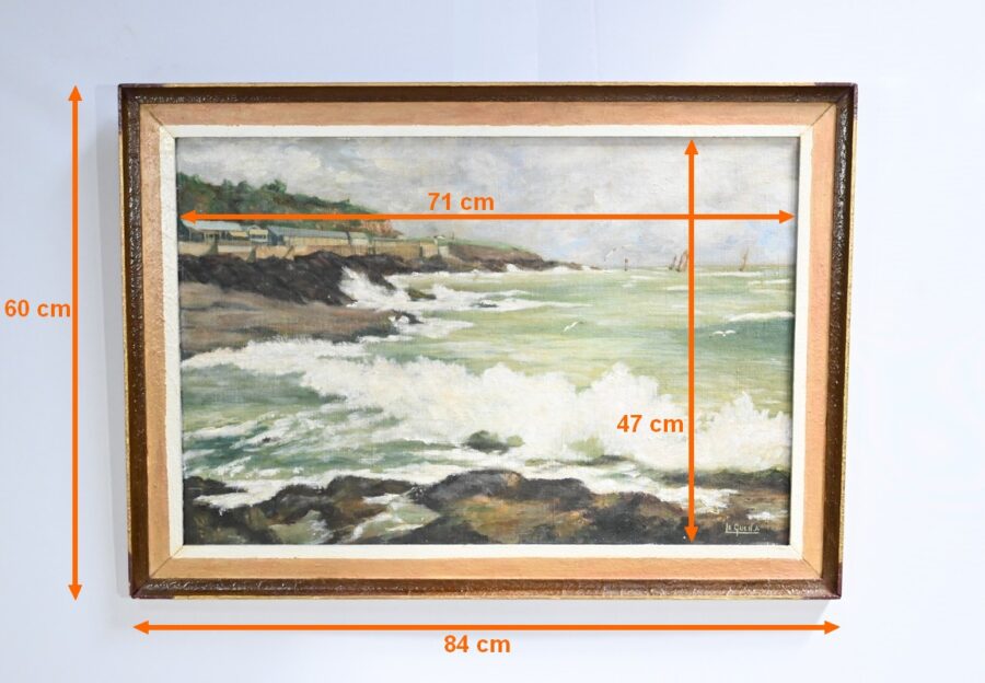Huile sur Toile, signée A. Le Guen – 2ème partie XXe – Image 15