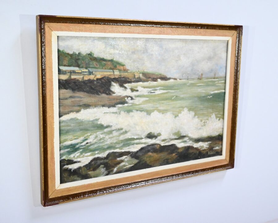 Huile sur Toile, signée A. Le Guen – 2ème partie XXe – Image 2