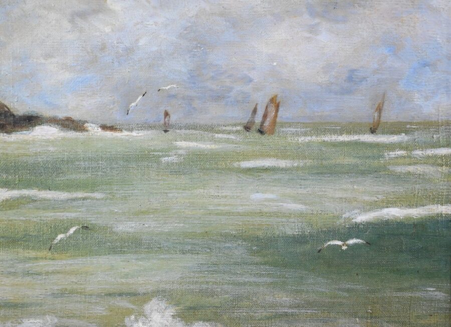 Huile sur Toile, signée A. Le Guen – 2ème partie XXe – Image 7