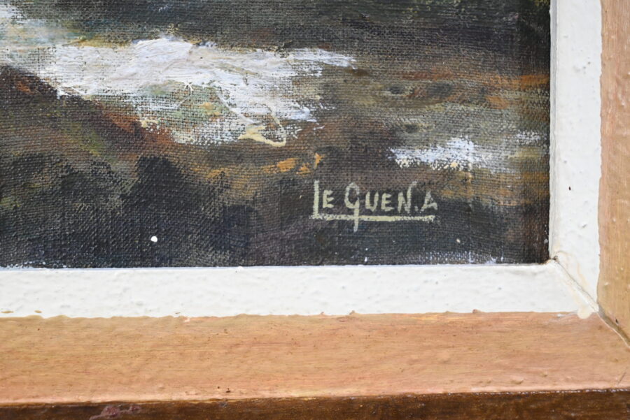 Huile sur Toile, signée A. Le Guen – 2ème partie XXe – Image 9