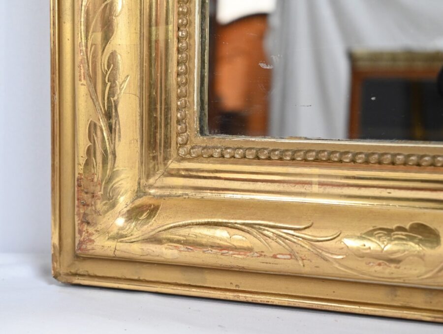 Important Miroir en Bois Doré, époque Louis Philippe – Milieu XIXe – Image 15