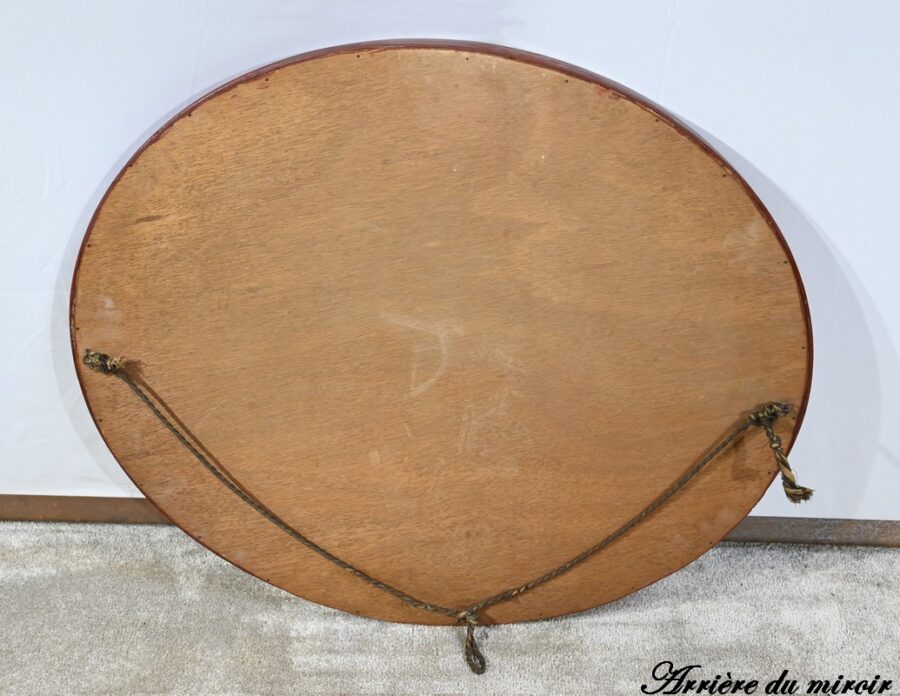 Miroir Ovale en Bois Doré – Début XXe – Image 14
