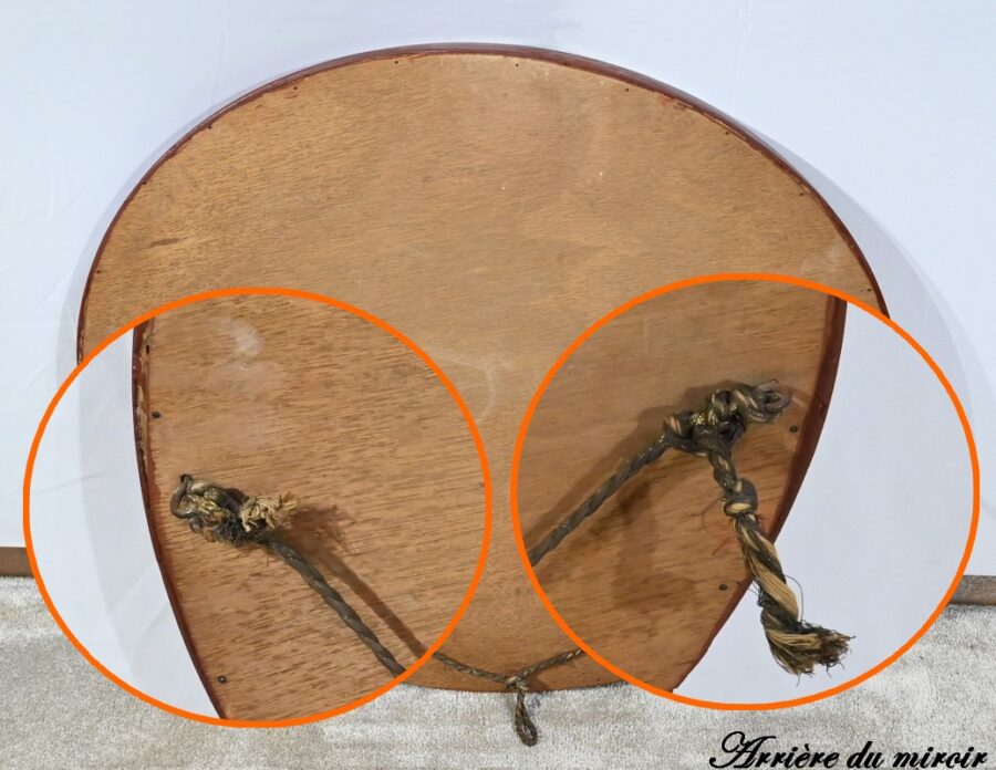 Miroir Ovale en Bois Doré – Début XXe – Image 15