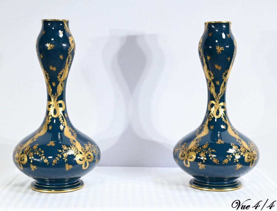 Paire de Vases en Céramique de Gien – Fin XIXe – Image 15